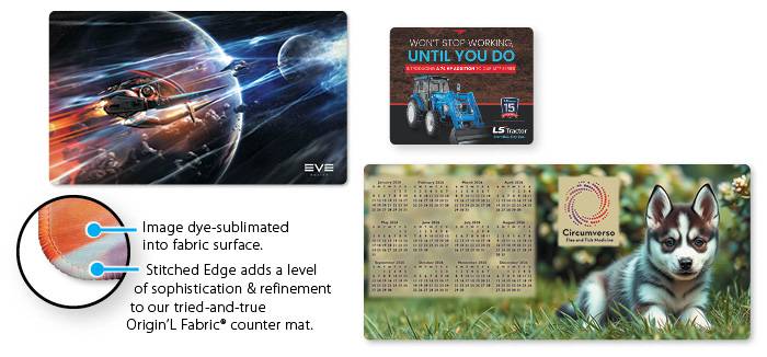 Fabric Surface Counter Mats from CounterPoint